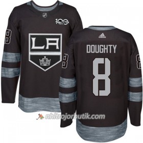Män Ishockey Los Angeles Kings Tröja Drew Doughty 8 1917-2017 100th Anniversary Adidas Svart Authentic